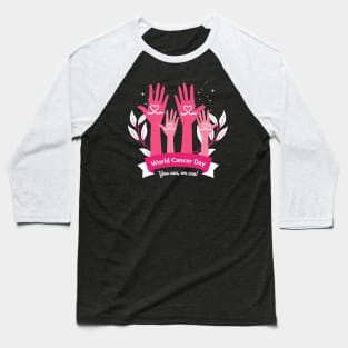 World Cancer day support Baseball T-Shirt